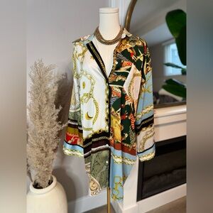Zara Print Blouse